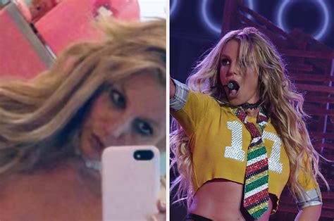 nude girl selfie|Britney posts full frontal nude selfie